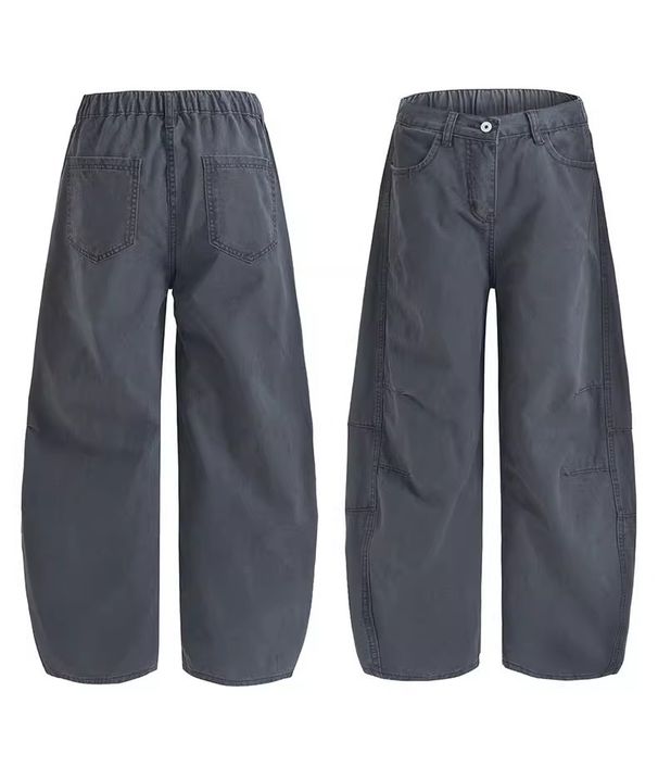 Men's Clean Fit Jeans - Relaxed Straight Leg Pants With Modern Silhouette (Gray/Green) Fashion Trends_viptrois.com