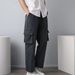 Men's Clothing Large Size Multi Pocket Overalls High Street Fashion Casual Pants Overalls Pants Spring Men's Loose Casual Overalls_viptrois.com