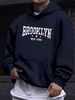 Men's Autumn And Winter Casual Fashionable Loose Hooded Sweatshirt With Letter Pattern Printed Warm Long Sleeved Pullover_viptrois.com