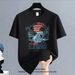【DORAE】Unisex Oversized T-shirt (100% Cotton) Off-White ("HAWAII Sunset Wave" Print & Retro Vacation Casual Design) – Casual Style For Everyday Casual_viptrois.com