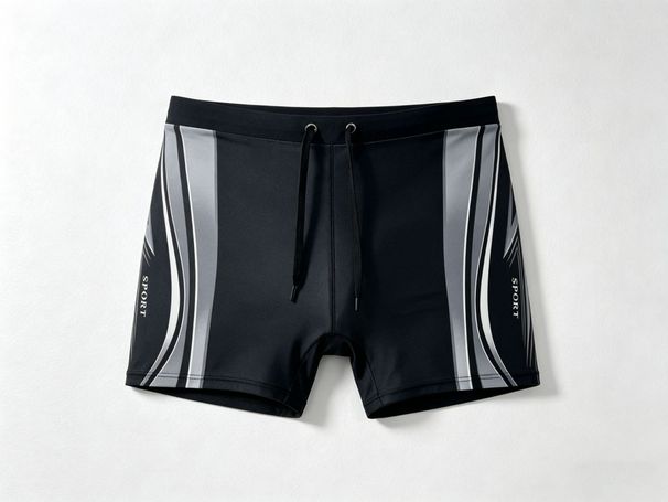 New Men's Sports Quick-drying Swimming Trunks For Soaking In Hot Springs To Avoid Embarrassment - Flat-front Swimming Trunks_viptrois.com