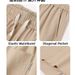 Men's Linen Cotton Casual Trousers | Relaxed Fit Straight Leg Pants For Spring Autumn Comfort_viptrois.com
