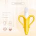 Banana Shape Safe Toddle Teether Baby Silicone Training Toothbrush BPA Free Banana Teething Ring Silicone Chew Dental Care Toot_viptrois.com