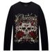 Men's Clothing Long Sleeved T Shirt Men's Spring And Autumn Round Neck New Bottoming Shirt Thin Top Hot Diamond Skull_viptrois.com