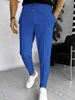 Men's Clothing Waffle Drawstring Sports Casual Trousers_viptrois.com