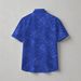 Summer Ice Silk Dark Pattern Printed Short Sleeve For Men, Business Casual Turn-down Collar Non-Iron Thin Shirt In Royal_viptrois.com