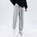 Men's Solid Color Casual Pants With Drawstring Waist & Pockets | Straight & Tapered Leg Options For Daily Wear_viptrois.com