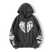 Loom Hooded Zipper Jacket Autumn Printed Letters Cross-Border Heart 2023 Y2K European And American Style Women's Pocket_viptrois.com
