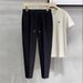 Summer 2025 Cross Border Men's Slim Fit Small Feet Casual Business Nine Point Suit Pants_viptrois.com