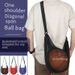 Storage Bags One Shoulder Double Shoulder Cross Training Storage Net Bag Dedicated Portable Student Children Volleyball Football Fitness Bag_viptrois.com