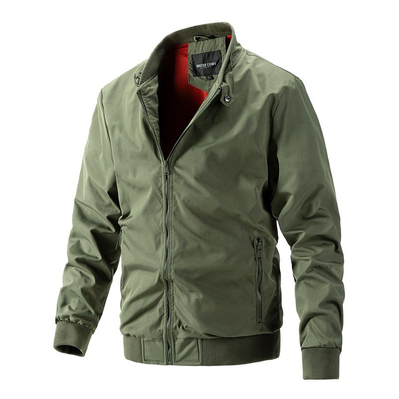 Men's Jackets, Spring And Autumn Casual Thin Baseball Jackets, Fashionable Work Jackets, Flight Jackets, Men's Wear_viptrois.com