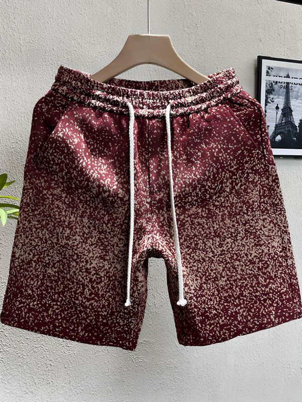 Men's Casual Shorts Lightweight Breathable Loose Fit 5-Inch Inseam Quick-Dry Beach Walking Shorts Versatile Color Palette_viptrois.com