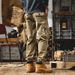 Vintage American Style Khaki Cargo Pants For Men - Urban Outdoor Workwear With Multi-Pockets, Relaxed Fit, Comfortable & Stylish_viptrois.com