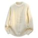 Men's Cable Knit Sweater – Plus Size Christmas & Zodiac Year Pullover (Black/Red/Beige/Brown)_viptrois.com