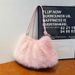 Women's Bags Autumn And Winter New Imitation Fox Fur Women's Fashion Versatile Underarm Plush Bag Casual Handbag Shoulder Bag_viptrois.com