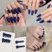 Beauty & Health Simple High End White Pure Color Dark Blue Gray Shiny Hand And Foot Suit Pure Handmade Wear_viptrois.com