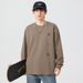 Spring Super Comfortable Cotton Elastic Long Sleeved For Men's Spring And Autumn New Style Letter Printed T-Shirt Casual_viptrois.com