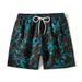 Men's Shorts Have Triangle Net Marble Print Beach Pants_viptrois.com