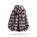 Men's Plaid Flannel Shirt Jacket, Thickened Brushed Fleece Hooded Overshirt With Streetwear Style, Long Sleeve Casual Layering Piece (S-3XL)_viptrois.com