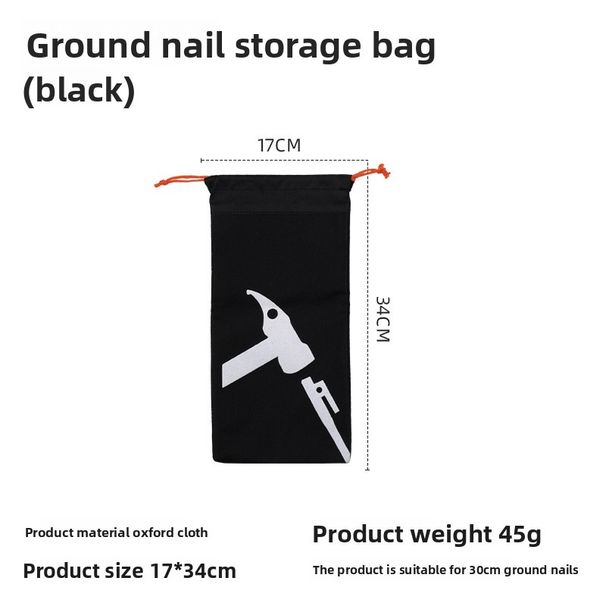 Outdoor Ground Storage Large Capacity Handheld Simple Tool Oxford Cloth Tent Peg Hammer Bag Envelope Style_viptrois.com