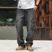 Multi-pocket European And American Tooling Jeans Men's Wide Legs Loose Large Size Cross Mirror_viptrois.com