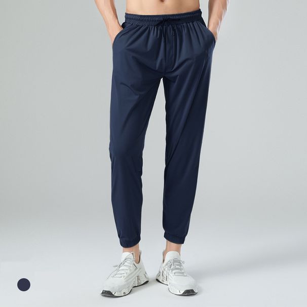 Men's Clothing Nylon Ice Silk Men's Sports Pants Outdoor Drape Cuff Trousers Casual Quick Drying High Elastic Pants Men's Sports Pants_viptrois.com