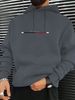 Men's Autumn And Winter Casual Fashionable Loose Hooded Sweatshirt Paris Letter Pattern Printed Warm Long Sleeved Pullover_viptrois.com
