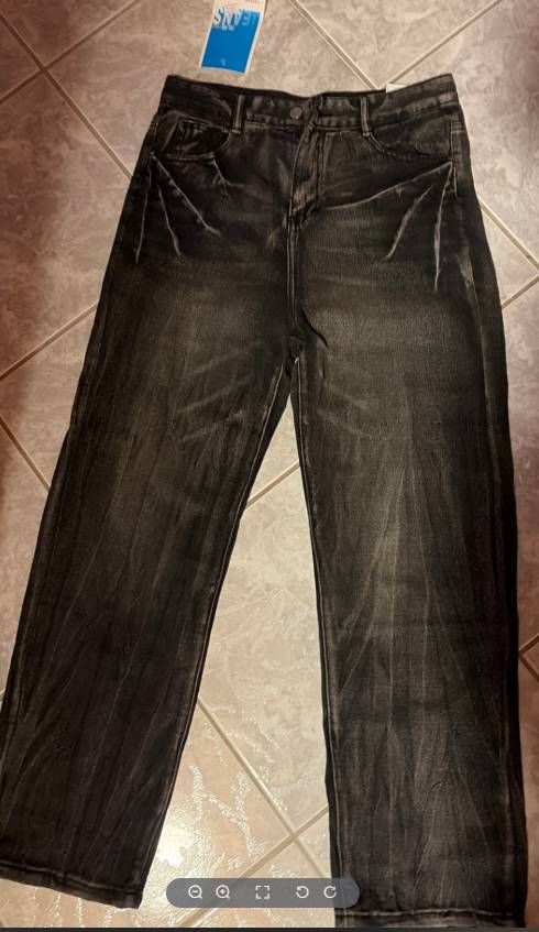 Men's Clothing Straight-leg, Loose, Wide-leg, American Vibe, Flared Jeans, Trendy Fashion Trousers_viptrois.com