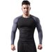Loom Silk Grid Cross-Border Fitness Clothing For Men, Autumn And Winter High Elastic Breathable P Tight-Fitting Basketball_viptrois.com