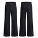 Men's Clothing & Archer0603 & American Retro Old Money Style Raw Denim Black Wide Leg Jeans Men's Cleanfit Floor Length Pants_viptrois.com