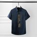 Men's Short Sleeve Shirt Crystal Rhinestone Face Design Wrinkle Free Cotton Casual Basic Style Summer Fashion White Black_viptrois.com