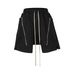 Men's Clothing Men's And Women's Spring And Summer New Double Zipper Stitching Slit Terry Casual Pants Functional Style Slit Niche Shorts_viptrois.com