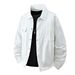 Men's Clothing Spring And Autumn New Denim Jacket For Men Trendy Simple Handsome Top Solid Color Slim Lapel Japanese Style Fresh Jacket For Men_viptrois.com