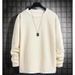 Men's Sweater Spring And Autumn Crew Neck Bottoming Shirt Top Casual Velvet_viptrois.com