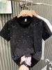 Trendy Brand Short-sleeved T-shirt Men's 2024 New Trend Summer Slim-fit Hot Diamond Round Neck Half-sleeve Trendy Men's Light Luxury T-shirt_viptrois.com