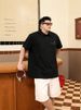 A 300-pound Large-sized Short-sleeved Polo Shirt For Men, A Summer Trend For Fat People. It's A Loose, Fatter, Oversized Lapel Half-sleeved Paul Shirt_viptrois.com