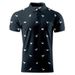 Unbeatable Quality 2025 New Casual Short Sleeved Henry Shirt, Independence Day Element Three Button Men's Shoulder Polo Shirt_viptrois.com
