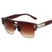 Colorful Retro Square Sunglasses - Reflective Lenses With Fashion-Forward Unisex Appeal_viptrois.com