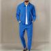 Men's Business Casual Sportswear Two Piece Set Waffle Knit Suit Spring New Style Hot Selling Clothing For Men_viptrois.com