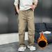 Men's Clothing Men's Winter Fleece-Lined Work Pants With Waterproof Fabric, Multi-Pockets, Straight Leg For Outdoor & Casual Wear (Black, Coffee)_viptrois.com