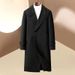 Pulse Three-Button Over-the-Knee Wool Trench Autumn Winter New Loose Fit Woolen Coat Men's Trendy Jacket_viptrois.com