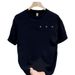 Men's Clothing Short Sleeved Tops Soft Versatile T Shirt Light Luxury Fashion Short Sleeved Round Neck_viptrois.com