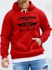 Men's Autumn And Winter Casual Fashionable Loose Hooded Sweatshirt Retro 1973 Letter Pattern Printed Warm Long Sleeved Pullover_viptrois.com