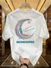 【DORAE】2026 Breathable T-shirt (Eco Cotton) Off-White (3D "Moonisopen" Print & Rainbow Accent) – Pioneer Style For Weekend Getaway_viptrois.com