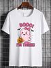 Ghost Boo I'm Three Years 3rd Birthday Toddler Halloween Tee T-Shirt Versatile Women Top Graphic Tees Breathable Stretched Fashion Designer Clothes Comfortable Female Soft Casual Print Round Neck Short Sleeve Women Slightly Top For Everyday Wear_viptrois.com