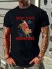 Men's Professional Bull Riders Merry Buckin' Christmas T-Shirt Designer Clothes Summer Comfortable Fashion Top For Everyday Wear Soft Stylish_viptrois.com