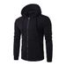 Men's Clothing New Spring and Autumn Style Zipper Hooded Sweatshirt Men's Cardigan Sweatshirt Long Sleeve Solid Color Sweatshirt_viptrois.com