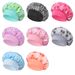 Cross Border New Satin Double Layer Sleeping Cap Pastoral Style Versatile Mesh Bronzing Hair Care Cap Elastic Headband Chemotherapy Cap_viptrois.com