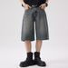 Men's Clothing Retro Trend 7 Point Jeans Summer New Loose Street Fashion Handsome Ripped Shorts_viptrois.com