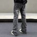 Men's Clothing Men's Straight Flared Cleanfit Pants High Street Vibe_viptrois.com